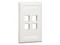 Placa de pared Panduit NK4FIWY de 4 Puertos. Color Blanco.