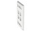 Placa de pared Panduit NK4FWHY de 4 salidas RJ45 tipo keystone. Color Blanco