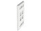 Placa de pared Panduit NK4FWHY de 4 salidas RJ45 tipo keystone. Color Blanco