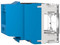 Conector Jack Estilo 110 (de Impacto), Tipo Keystone, Cat6A, de 8 posiciones y 8 cables, Color Azul.