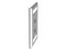 Placa de Pared Vertical Panduit NKF2S de 2 Puertos Keystone, Con Espacios Para Etiquetas, Acero Inoxidable, Color Plateado.