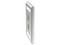 Placa de Pared Vertical Panduit NKF2S de 2 Puertos Keystone, Con Espacios Para Etiquetas, Acero Inoxidable, Color Plateado.