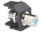 Módulo Acoplador Coaxial Tipo F, Keystone, de 75 Ohms, 3.0 GHz, Color Negro.