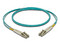 Jumper de Fibra Optica Panduit NetKey Multimodo 50/125 OM3, LC-LC Duplex, LSZH, 3 Metros. Color Aqua.
