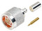 Conector N Macho RF Industries RFN-1007-2SX de anillo plegable para cables RG-8/X, LMR-240, 9258.