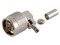 Conector N Macho RF Industries en A/R de Anillo Plegable, para cables RG-58/U, RG-142/U, Níquel/ Oro/ Teflón.