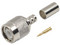 Conector TNC Macho de Anillo Plegrable RF Industries para Cables RG-58/U, RG-142/U.