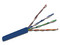 Bobina de Cable SAXXON Cat6a (UTP) con 305m, 100% Cobre, 23AWG. Color Azul.