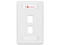 Placa de Pared Modular Siemon 10GMX-FPS02-02 de 2 Salidas Cat6A, Color Blanco.