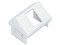 Adaptador para Placa de Pared CT, de una salida, Angulado, color blanco.