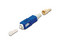 Conector SC Simplex Siemon FC1-LB-SCU-9BL para Fibra Óptica, Monomodo. Color Azul.