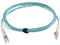 Jumper de Fibra Óptica Siemon Multimodo 50/125 XGLO OM4, LC-LC Duplex, OFNR, Color Aqua, 7 Metros.