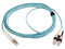 Jumper de Fibra Óptica Multimodo Siemon FJ2-LCSC5L-02AQ de 2m, Conector LC-SC, Dúplex, Color Azul.