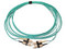 Jumper de Fibra Óptica Multimodo Siemon FJ2-SCSC5L-05AQ de 5m, Conector SC-SC, Dúplex, Color Azul.