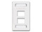 Placa de pared modular MAX Siemon MX-F-PS-04-02 de 4 salidas. Color Blanco.
