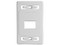 Placa de pared modular MAX SIEMON MX-FP-S-02-02, Color Blanco.