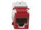 Modulo Jack Siemon UltraMAX U5-K03NS, UTP Cat5e, RJ-45 Hembra, Tipo Keystone. Color Rojo.