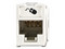 Jack Siemon U6A-H02NS UltraMAX Cat6A, UTP, Montaje híbrido en placa de pared. Color Blanco.