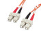 Cable de Fibra Óptica Multimodo Duplex SC a SC OM1 de 1m, para redes de hasta 10Gb/s.