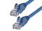 Cable de Red StarTech N6LPATCH5MBL, Longitud 5.0 m, Conector RJ45 (Macho) a RJ45 (Macho), Color Azul.