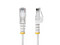 Cable de Red Ethernet CAT6 Delgado, 7 m, Blanco, RJ45 Snagless Slim 28AWG, Cobre Puro, PoE 100W.
