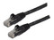 Cable de red UTP de parcheo, Cat6a, RJ-45 Macho / RJ-45 Macho, 3 m. Color Negro.