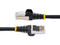 Cable RJ45 Cat6a StarTech, 0.9 m, RJ45 Macho a RJ45 Macho, Blindado, A prueba de enganches, Hasta 10Gbit/s, Color Negro.