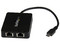 Adaptador de Red USB-C con dos Puertos Ethernet Gigabit y puerto adicional USB (Type-A).