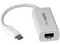 Adaptador de Red Gigabit USB-C a USB 3.1 Gen 1 (5 Gbps). Color Blanco.