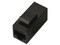 Cople Modular en Línea RJ45 hembra a RJ45 hembra, Cats5e. Color Negro