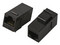 Cople Modular TVC M226 RJ45 hembra a RJ45 hembra, Cat6, Color Negro.
