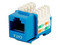 Modulo Jack Keystone TVC M2656B RJ45, de 8 Hilos, Cat6, Color Azul.