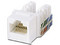Modulo Jack Keystone TVC M2656W RJ45, de 8 Hilos, Cat6, Color Blanco.
