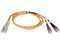 Cable de red Tripp Lite multimodo de fibra dúplex LC-ST 62.5/125 de 3m.