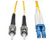 Cable de red Tripp Lite monomodo de fibra dúplex LC-ST 8.3/125 de 1m.