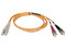 Cable de red Tripp Lite multimodo de fibra dúplex LC-ST 50/125 de 2m.