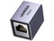 Adaptador de Red UGREEN 15117 RJ-45 (H-H), Cat8. Color Negro.

