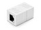 Extensor de Cable Ethernet RJ45 a RJ45, 1000Mbps, Compatible con Cat7, Cat6A, Cat6, Cat5e, Compatible con POE, Ignífugo, ABS, Color Blanco