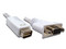 Cable BRobotix Mini Display DVI (M) a VGA (H), 0.2m. Color Blanco.