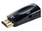 Convertidor Brobotix 110921 de HDMI Macho A VGA Hembra+Audio. Color Negro.