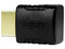 Adaptador de Vídeo GHIA ADAP-6 de HDMI (M-H) en ángulo de 90 grados. Color Negro.