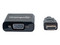 Convertidor HDMI 1.3 (Macho) a VGA (Hembra) de 30cm. Color Negro.