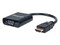 Convertidor HDMI 1.3 (Macho) a VGA (Hembra) de 30cm. Color Negro.