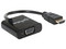 Convertidor HDMI 1.3 (Macho) a VGA (Hembra) de 30cm. Color Negro.