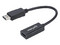 Adaptador de cable de video Manhattan 151634 de DisplayPort (Macho) a HDMI (Hembra), 15 cm. Color Negro