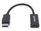 Adaptador de cable de video Manhattan 151634 de DisplayPort (Macho) a HDMI (Hembra), 15 cm. Color Negro