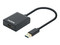 Convertidor Manhattan de USB A 3.2 a HDMI 1.4 (M-H).