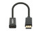 Adaptador Pasivo Manhattan de DisplayPort Macho a HDMI Hembra. Color Negro.