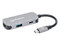 Hub USB Manhattan 190299, USB Tipo C a HDMI, USB Tipo A 3.2 y USB Tipo C, Color Gris.