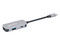 Hub USB Manhattan 190299, USB Tipo C a HDMI, USB Tipo A 3.2 y USB Tipo C, Color Gris.